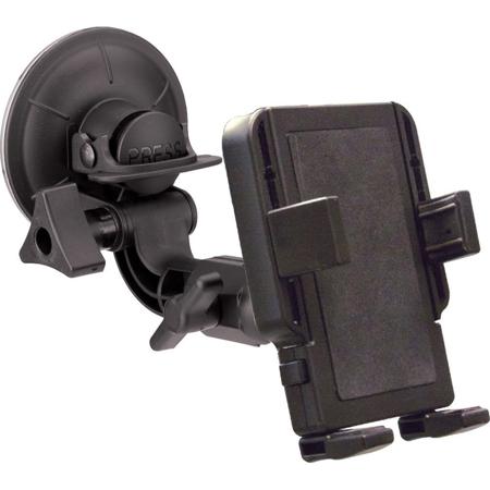 PanaVise PortaGrip Universal Phone Holder with 809-AMP Suction Cup Mount, 2.25 - 3.75" Side Arms Adjust