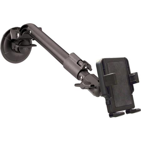 PanaVise PortaGrip Universal Phone Holder with 709-B Telescoping Suction Cup Mount, 2.25 - 3.75" Side Arms Adjust