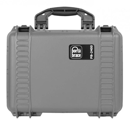 Porta Brace PB-2400DK Hard Case with Custom Foam, Break Resistant, Silver Platinum