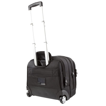 Powerbag 6000 mAh Wheeled Briefcase with Built-in Power Vine System - Black