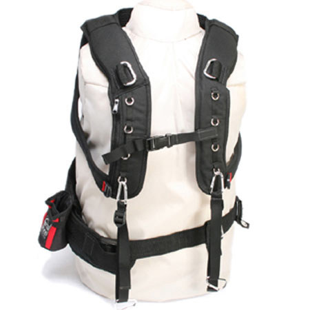 Porta Brace Audio Harness with Memory Foam & Waistbelt, Chest Support Carrying System for all Audio Organizers, Audio Recorders & 4 Channel Mixers, USA Size Large, 43-50"