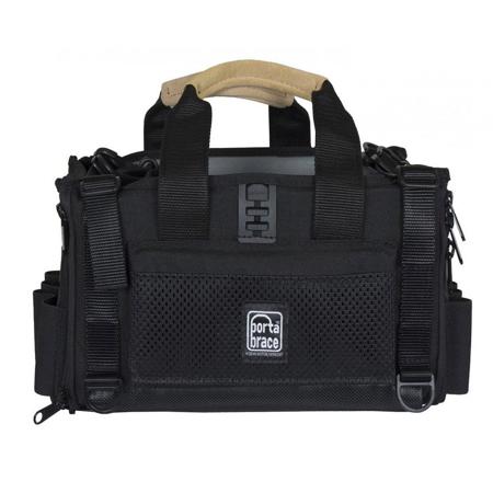 Porta Brace Lightweight & Silent Pro Audio Organizer Case for Field Recorders, Black