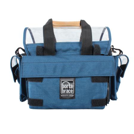 Porta Brace AO1X Audio Organizer Case with Ports, Blue