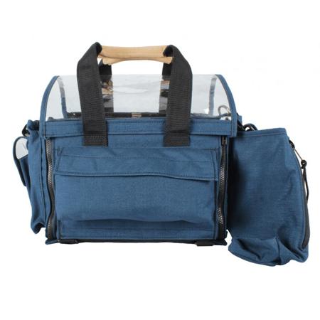 Porta Brace Audio Organizer with AH-2H Harness Kit (No Strap), Small, Blue