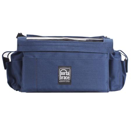 Porta Brace Audio Organizer with AH-2H Harness Kit (No Strap), XL, Blue