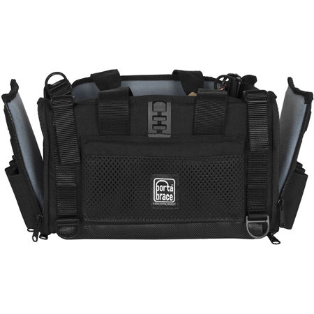 Porta Brace Silent Audio Organizer Bag for Zoom F8 Recorder, Black
