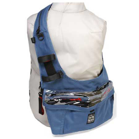 Porta Brace SS-A1 Audio Slide Slinger, Over-the-Shoulder Audio Case, Color: Signature Blue
