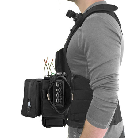 Porta Brace Audio Tactical Vest for Zoom F4 Digital Recorder, Black