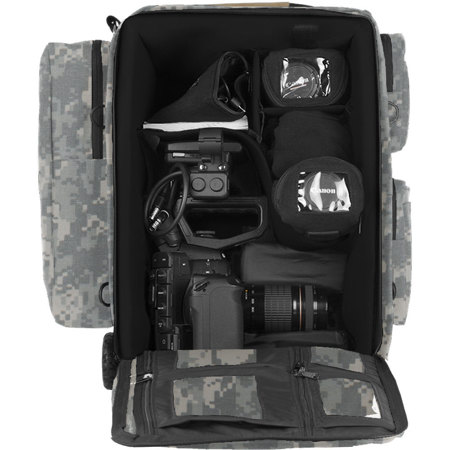 Porta Brace BK-C300OR/DIGI Backpack Camera Case with Wheels for C300, Digi Camo