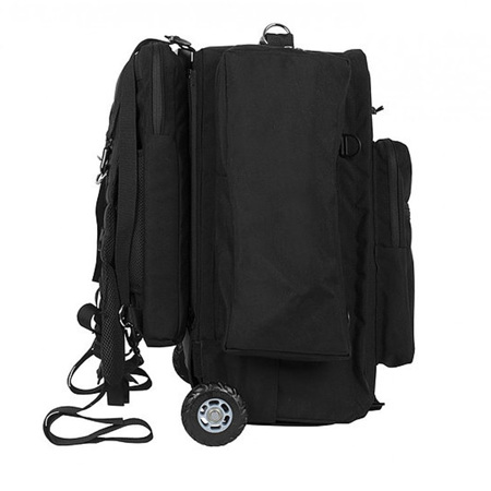 Porta Brace Rigid-Frame Backpack with Wheels for Panasonic AU-EVA1 Camera, Black
