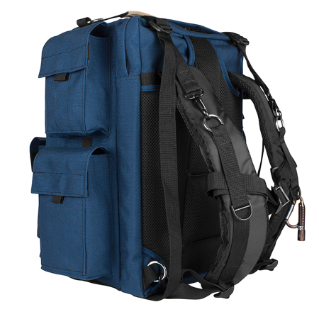 Porta Brace BK1N Video Backpack, Blue with Red Accents