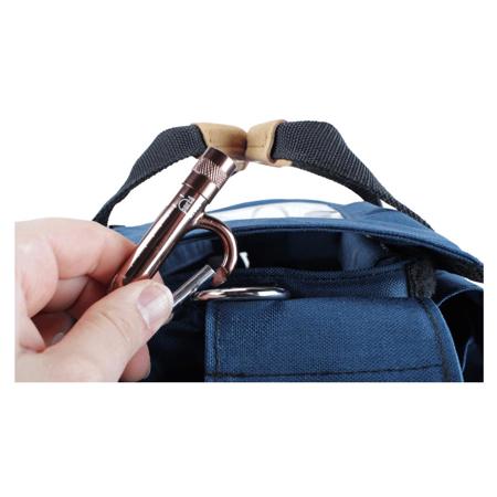 Porta Brace Carabiner Clip with Flashlight, Set of 5, Copper