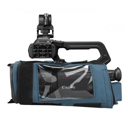 Porta Brace Camera Body Armor with Rain Cover for Sony XF405 Camcorder, Blue