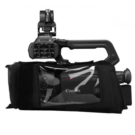 Porta Brace Camera Body Armor with Rain Cover for Sony XF405 Camcorder, Black