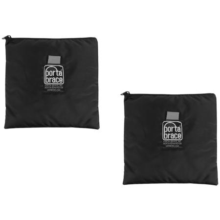 Porta Brace Stuff Sack Accessory Pouch, 2 Pack, Black