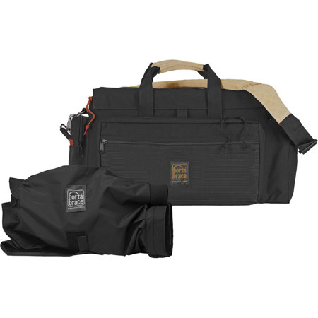 Porta Brace Black w/Red Trim DV Organizer Field Production Bag,M3 Rain Protector
