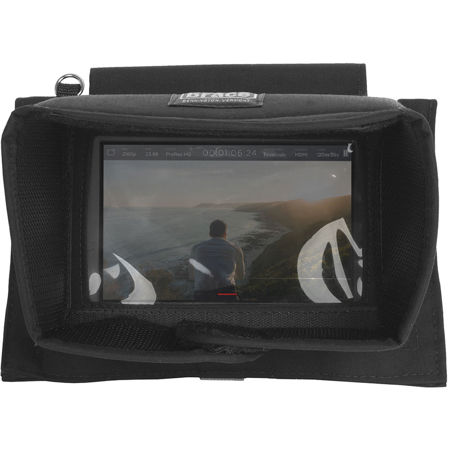 Porta Brace Case and Visor for Blackmagic Design Video Assist Monitor, Black