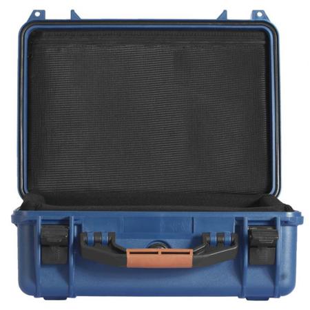 Porta Brace Hard Case with 6x PB-4LC 4" Lens Cups for DSLR Camera, Blue