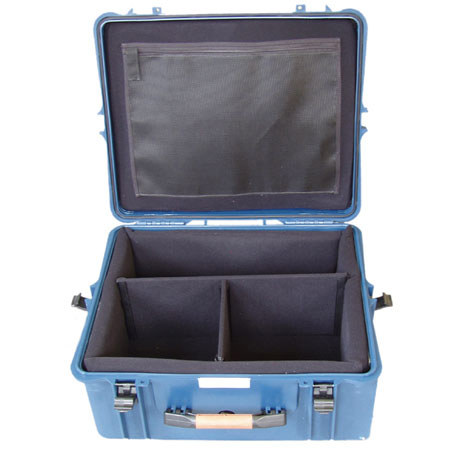 Porta Brace "Safeguard" Waterproof Medium Field Production Vault with Soft Interior Divider Kit System - Color Blue