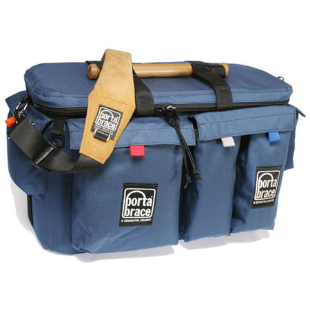 Porta Brace Medium Production Case, Video Camcorder Accessory Organizer, Blue