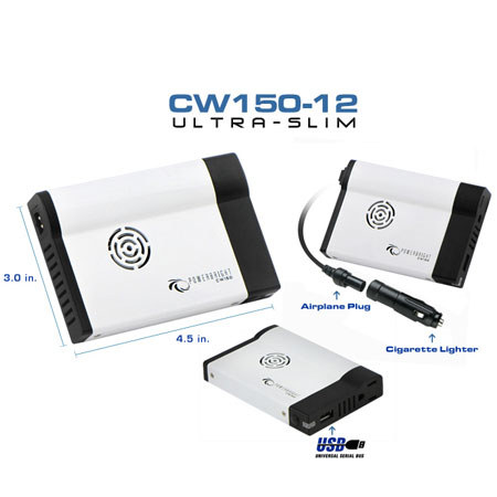 Power Bright 12V 150W/300W Slim Modified Sine Inverter