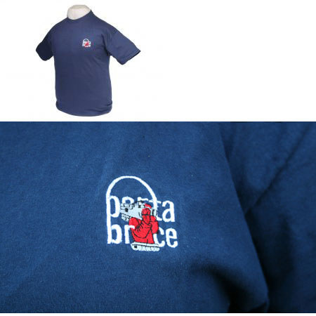 Porta Brace 100% Cotton Logo T-Shirt XXL, Size 50-52