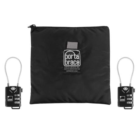 Porta Brace TSA Lockset, Includes 2x TSA Approved 3-Digit Luggage Lock and CS-B9 Stuff Sack