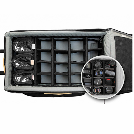 Porta Brace Rigid Frame Case with Off-Road Wheels for DSLR Camera