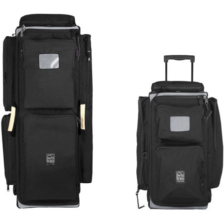 Porta Brace WPC-1ORB and WPC-2ORB Wheeled Production Case Set, Midnight Black