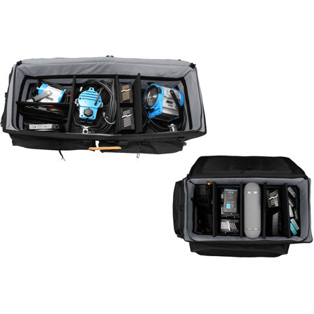 Porta Brace WPC-1ORB and WPC-2ORB Wheeled Production Case Set, Midnight Black