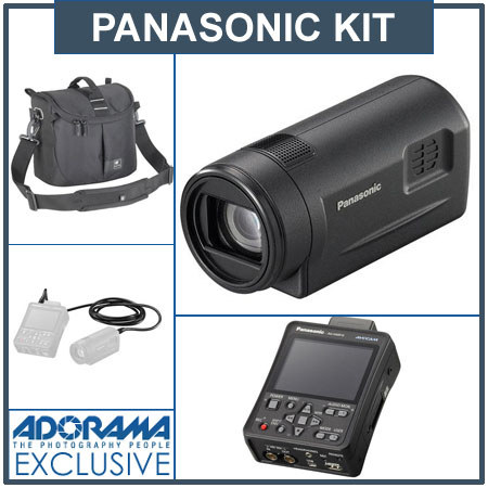 Panasonic AG-HCK10 Camera, Bundle w/AG-HMR10P Recorder, 10' Cable, Kata 441 Bag