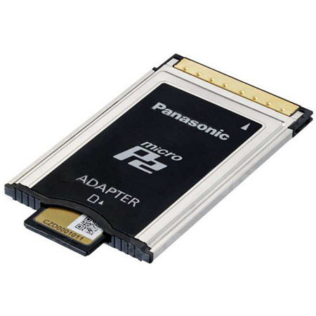 Panasonic AJ-P2AD1G microP2 Memory Card Adapter, 1Gb/s Read Speed, 100Mb/s Write Speed