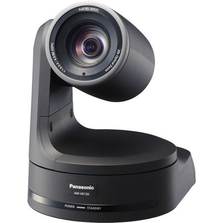 Panasonic AW-HE120 HD/SD Pan/Tilt/Zoom Camera, Black