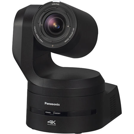 Panasonic AW-UE160 4K UHD HDMI/3G-SDI/IP Integrated 20x PTZ Camera, Black