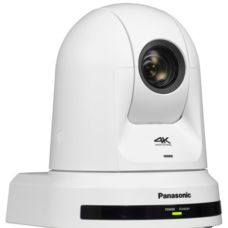Panasonic AW-UE30 4K Ultra HD HDMI 20x PTZ Camera with Auto Tracking, TAA Compliant, White