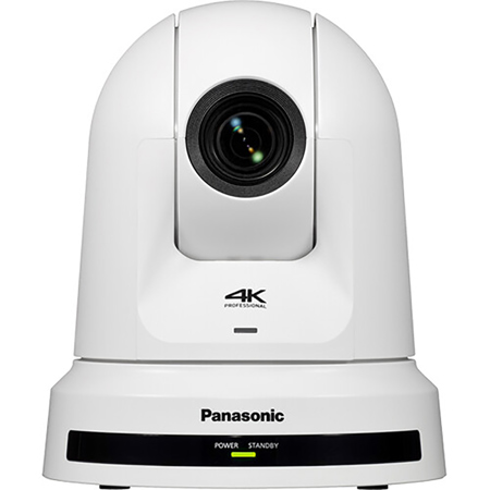 Panasonic AW-UE50 4K Ultra HD HDMI/NDI|HX2 24x PTZ Camera with Auto Tracking, White