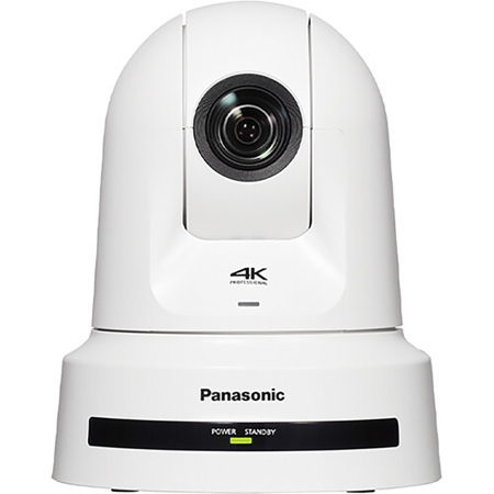Panasonic AW-UE80 4K Ultra HD SDI/HDMI Full NDI 24x PTZ Camera with Auto Tracking, TAA Compliant, White