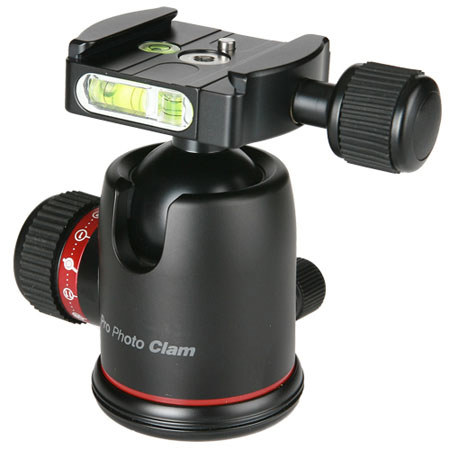Photo Clam Ball Head 1.2" with Friction Control