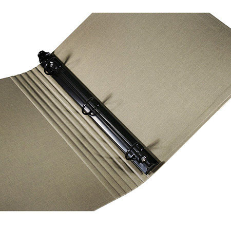 Paolo Cardelli Arezzo Rete, 1" D-Ring Binder Portrait, 200 Sheet Capacity, Sand