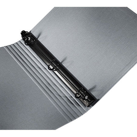 Paolo Cardelli Arezzo Rete, 1" D-Ring Binder Portrait, 200 Sheet Capacity, Gray