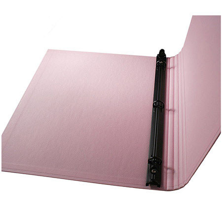 Paolo Cardelli, 1" D-Ring Binder Portait , Holds 8.5x11" Sheets, Pink