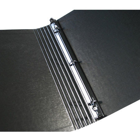 Paolo Cardelli, 1/2" O-Ring Binder Portait , Holds 8.5x11" Sheets, Black