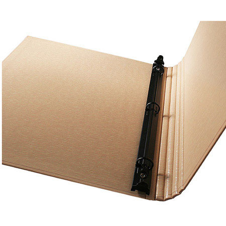 Paolo Cardelli, 1" D-Ring Binder Portait, Holds 8.5x11" Sheets,Beige