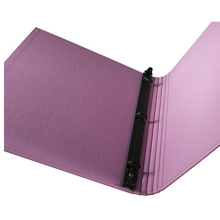 Paolo Cardelli Sorrento Venti Collection, 1/2" D-Ring Binder Portait , Hold 5.5x8.5" Sheets, Color: Dark Purple