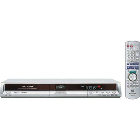 Panasonic DMR-EH55S, DVD Recorder with 200GB Hard Drive, Built-in SD Card Slot, Silver