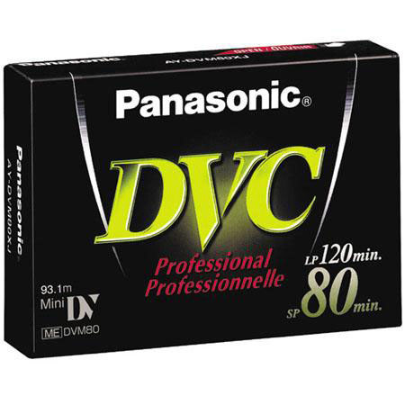 Panasonic AY-DVM80XJ Professional Quality 80-minute DVC Tape - 10 Pack
