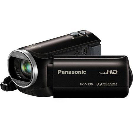 Panasonic HC-V130 1080p Full HD Camcorder With Basic Bundle