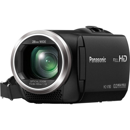 USED Panasonic HC-V180K Full HD Camcorder with 50x Stabilized