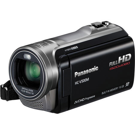 Panasonic HC-V500M HD Camcorder, Black