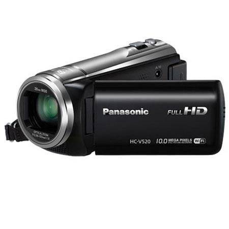 Panasonic HC-V520 Live Streaming HD Camcorder, Bundle w/Case & MORE